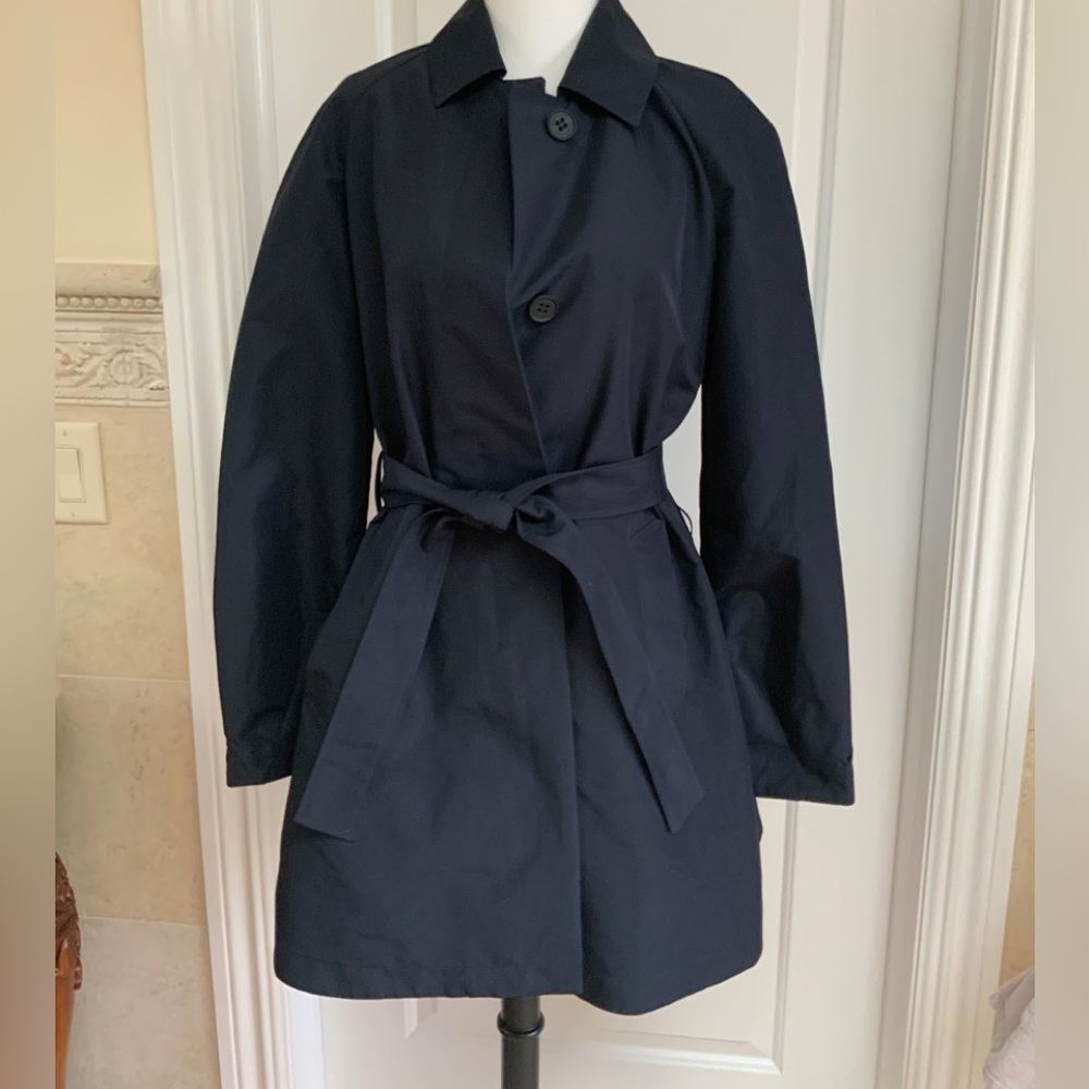 Esemplare Womens Knee Length Belted Trench Coat